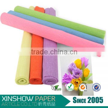 100g Paper roll crepe paper factory price artificial silk flowers