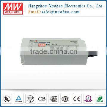 Mean well 90w 42v led driver with PFC function/90w single output switching power supply/90w power supplies