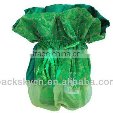 large drawstring gift wrapping