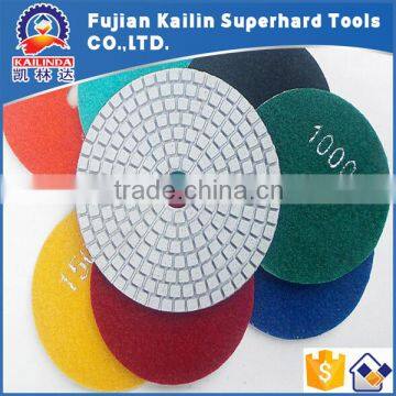 4 Inch Stone Granite Marble Wet Polishing Pads for Angle Grinder photo-2