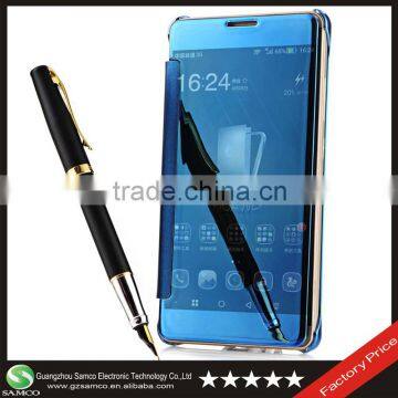 Samco 2016 For Huawei Mate 7 Flip Cover Case for Huawei Ascend Mate 7 Mobile Phone Mirror Case