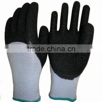 10 gauge 21s polyester liner latex dipped safety gloves