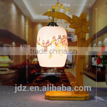 Artistical ceramic bamboo home lighting table lamp