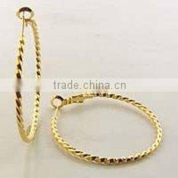 18K Gold Plated Hoop Ear Ring