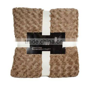 100% polyester soft warm cheap pv fleece gifts Promotional Blanket