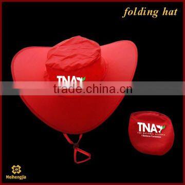 Made in china Nice looking advertising cloth folding hat