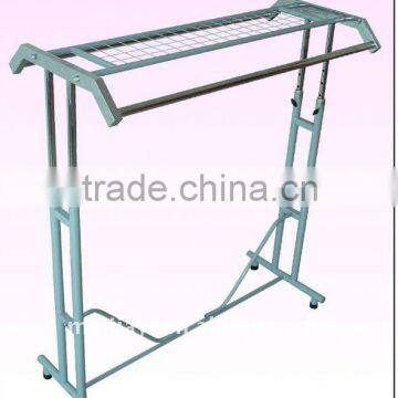 Chrome coating clothes display racks with hanger