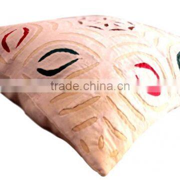 RTHCC-13 New Designer Cotton Fabric Applique Cutwork Cushion Covers Home Furnishing Manufacturer and Exporter photo-2