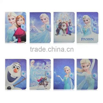 Hot Sale Frozen Cartoon Design Flip Cover Case for Tablet 7/8/9/10 Inch Case