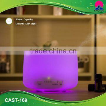 500ml Ultrasonic spa aromatherapy essential oil diffuser with colorful lights