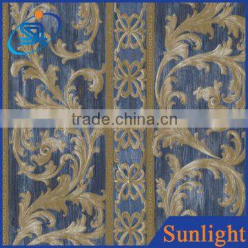 Sunlight DE35085 European stripe pattern house non-woven wallpaper new luxury embossed wallpaper