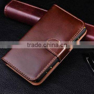 Business man wallet flip leather case for Nokia Lumia 820