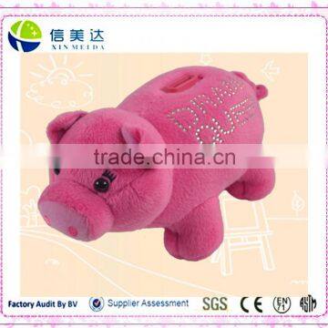 Cuddly Piggy Bank Plush Toy Pig Money-box Toys for Kids photo-3