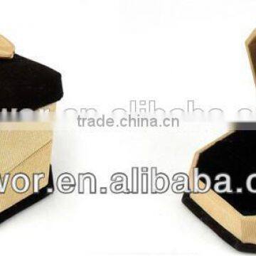 Custom Sturdy Plastic Base magnet Velvet Ribbon Decorative Jewellery Box