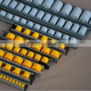 plastic roller track for transporting carton or pallet