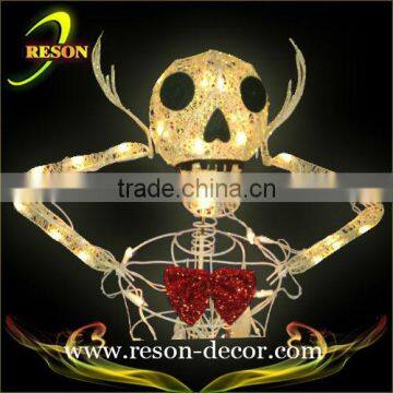 LED Acrylic skeleton yard halloween decorations