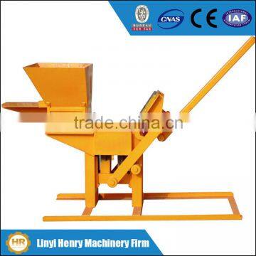 HR1-30 clay interlocking manual brick machine price eco bricks machine low price