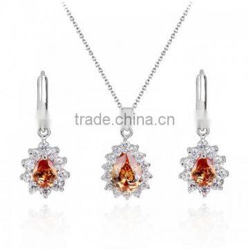 q4001531 Top Quality Cubic Zicon Fake gold fashion necklace and earrings