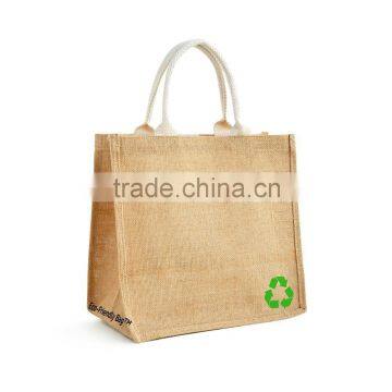 Customized design natural Jute Tote for wholesale