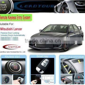 keyless push button start car alarm system rfid keyless entry for Mitsubishi Lancer