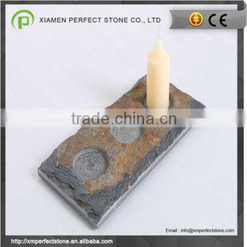 Slate Candle Holder Good Quality With Beautiful Colors