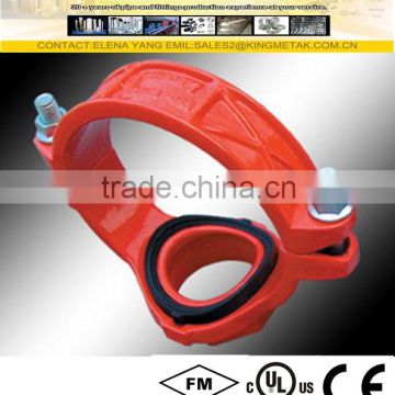 FM/UL/CE Ductile Iron Mechanical Tee Grooved Outlet Fittings