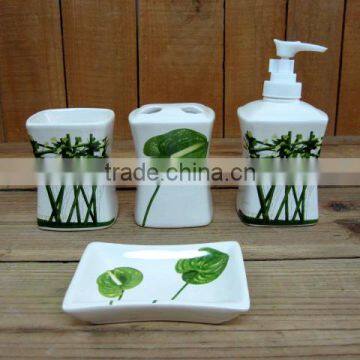 Full ceramic 4pcs bathroom set