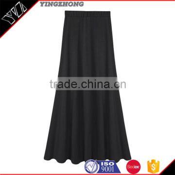 2016 Wholesale women latest long skirt design 100% cotton ladies skirt