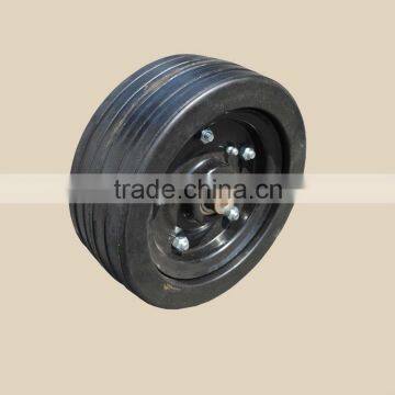 210x80mm solid rubber wheel with rib tread