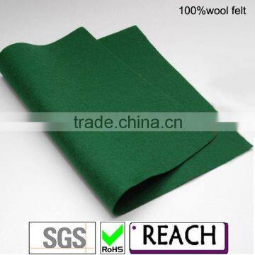 Dark Green Color 100% Wool Felt