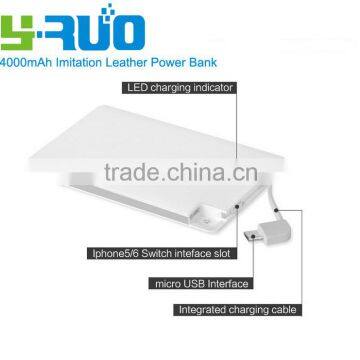 Mobile Power Bank Portable Charger With Built-in USB Charging Cable for Smartphones and Tablets photo-5