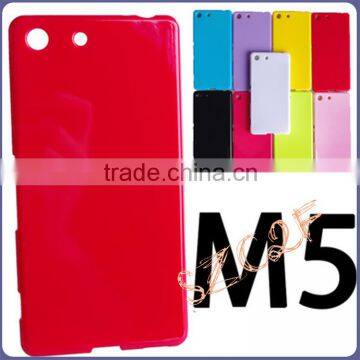 High quality TPU material candy color phone case for sony M5