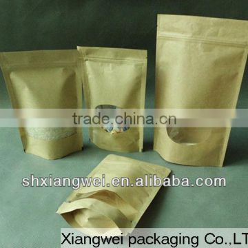 kraft paper bags with oval window