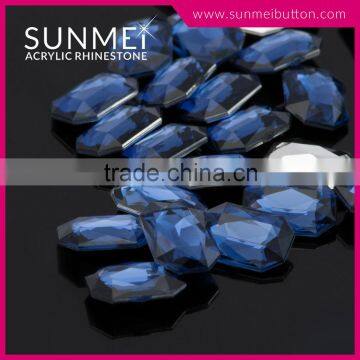 Fancy Color Octagon Pointback Acrylic Diamond Stone Decoration photo-5