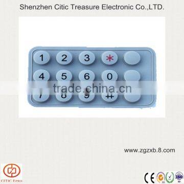 Customzied Silk Screen Rubber Silicone Keypad