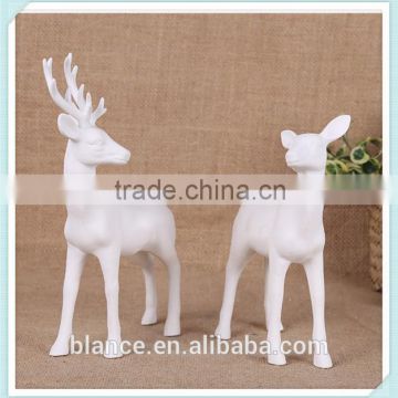 white christmas reindeer figurine home decoration