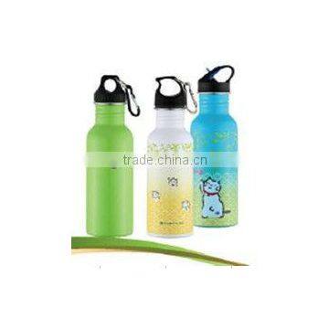 America-style cilber mouth stainless steel sports water bottle 600ML