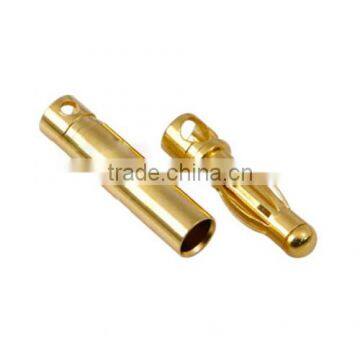 4mm gold plated banana plug/ bullet connector