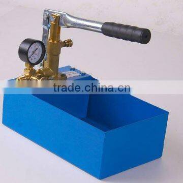 Short brass pump body hand test pump,steel tank