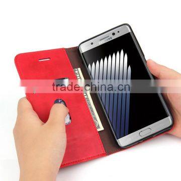2016 Trending Europe Vintage Flip Wallet Case for Samsung Galaxy Note 7 photo-5