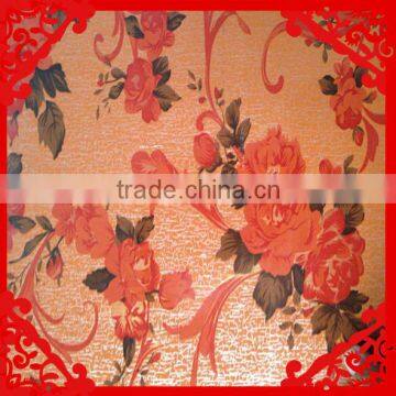 Decorative Board/ Paper laminated Plywood/Flower Design Paper Overlaid Plywood to Africa market Mobile: 0086-13730996153