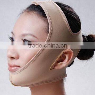 2014 fashionable elastic and durable neoprene v shape lifting slim face mask