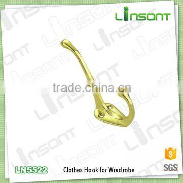 China supplier zinc alloy wall hanging hook furniture accessories clothes hanger