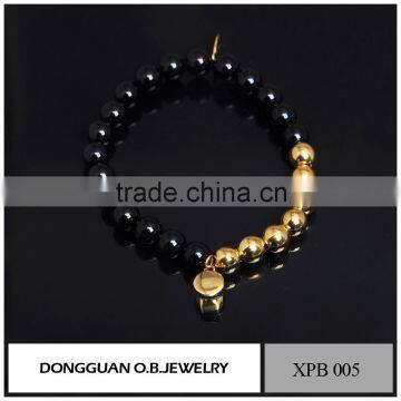 Promotional Stainless Steel Bead Adjustable Charm Bead Bracelet for Men And Women