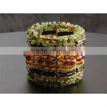 Beaded Multi Color Napkin Ring
