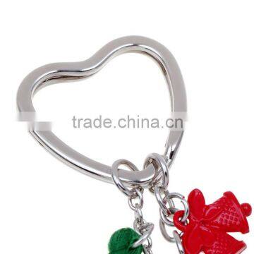 Cheap Red Cute Keychain For Christmas Jewelry Santa Claus Key Chain Christmas Tree Car Keychain photo-5