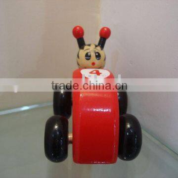 wooden toys (ladybug car)