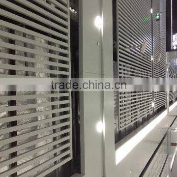 Embossed wall art interior ceiling material of Aluminum U-Baffle Ceiling