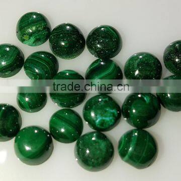 Natural Malachite Cabochon Round 7mm for Setting Nontreated