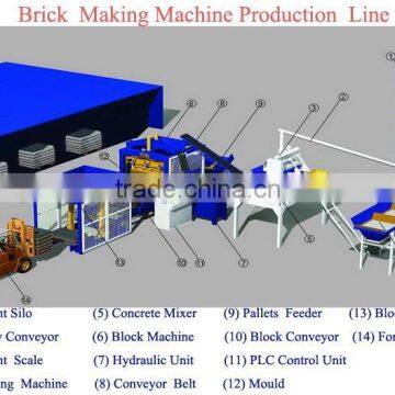 2013 Latest Technology Fly Ash Brick Making Machine QT8-15 Fly Ash Brick Making Machine in India Price
